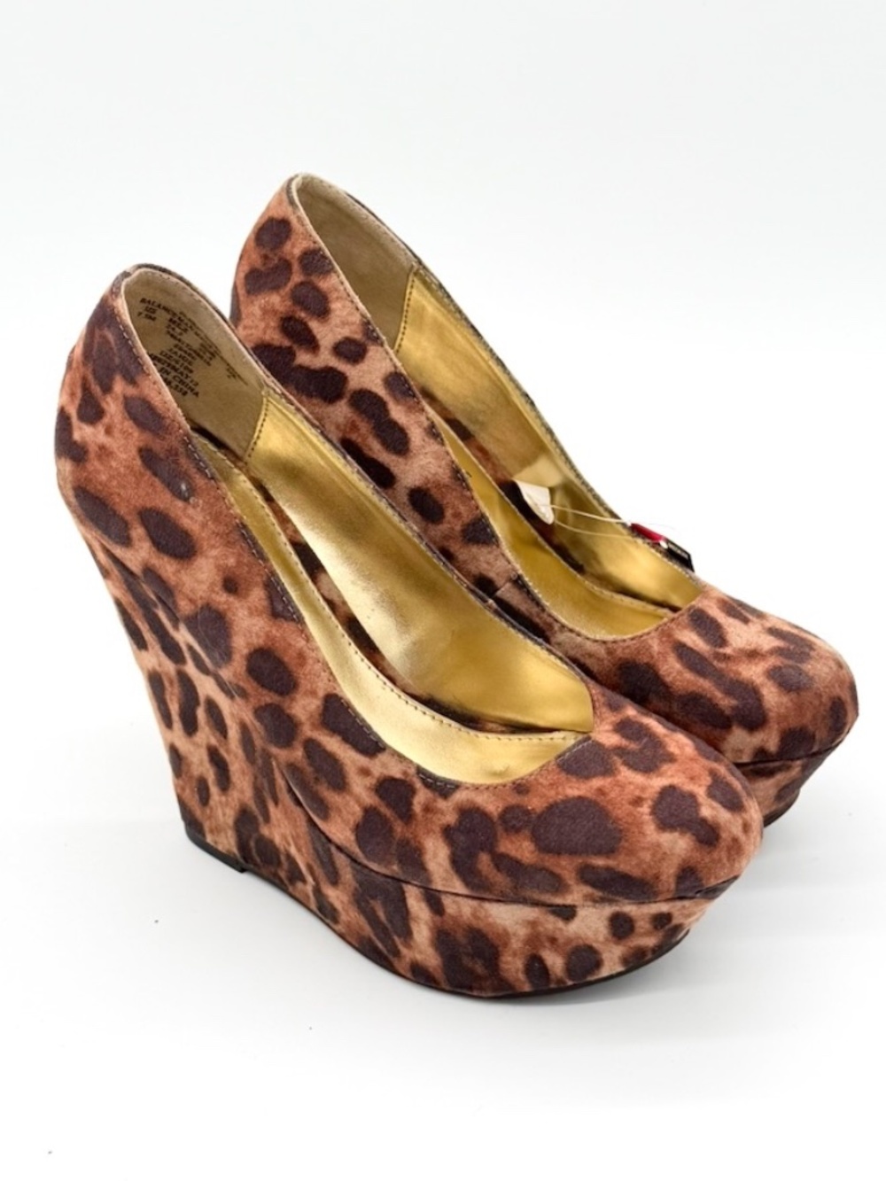 GLO Jeans Womens Jaide Leopard Print Platform Wedge Pumps Shoes Animal Size 7.5